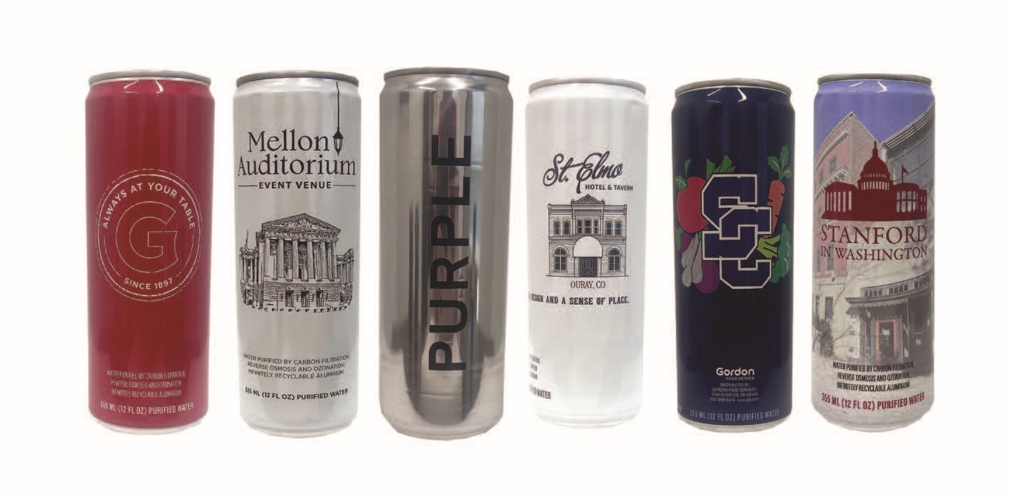 Custom Labelled Canned Water bottled water